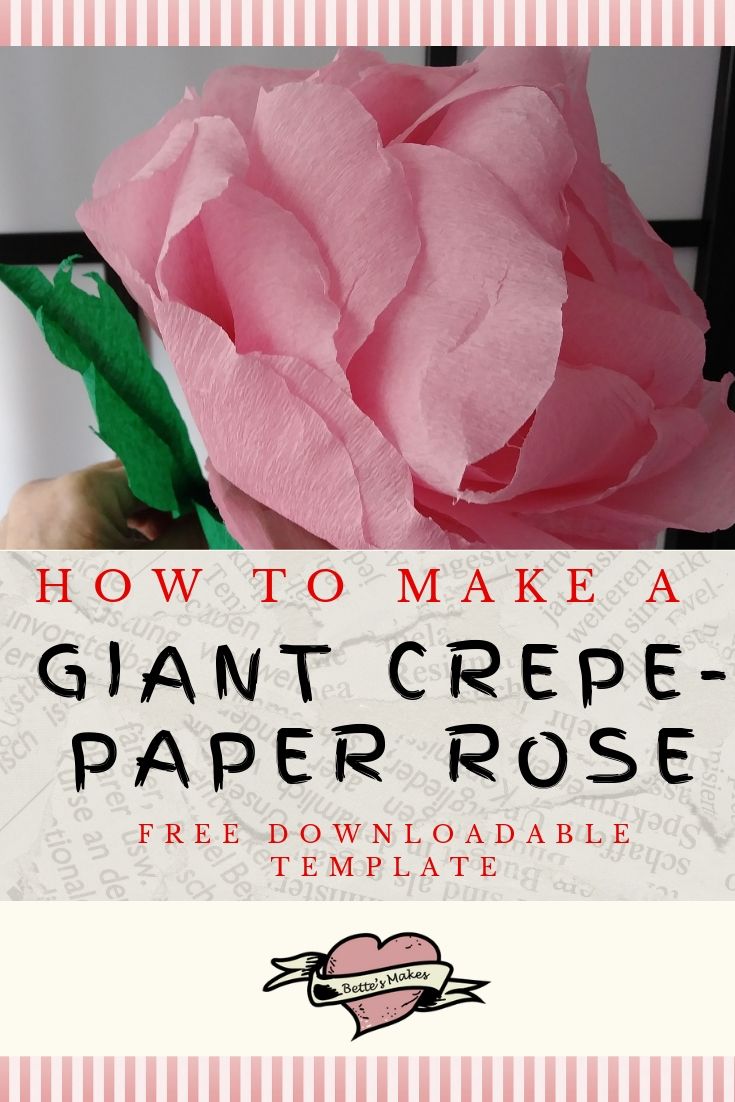 How to Make a Giant Crepe-Paper Rose | Bettes Makes