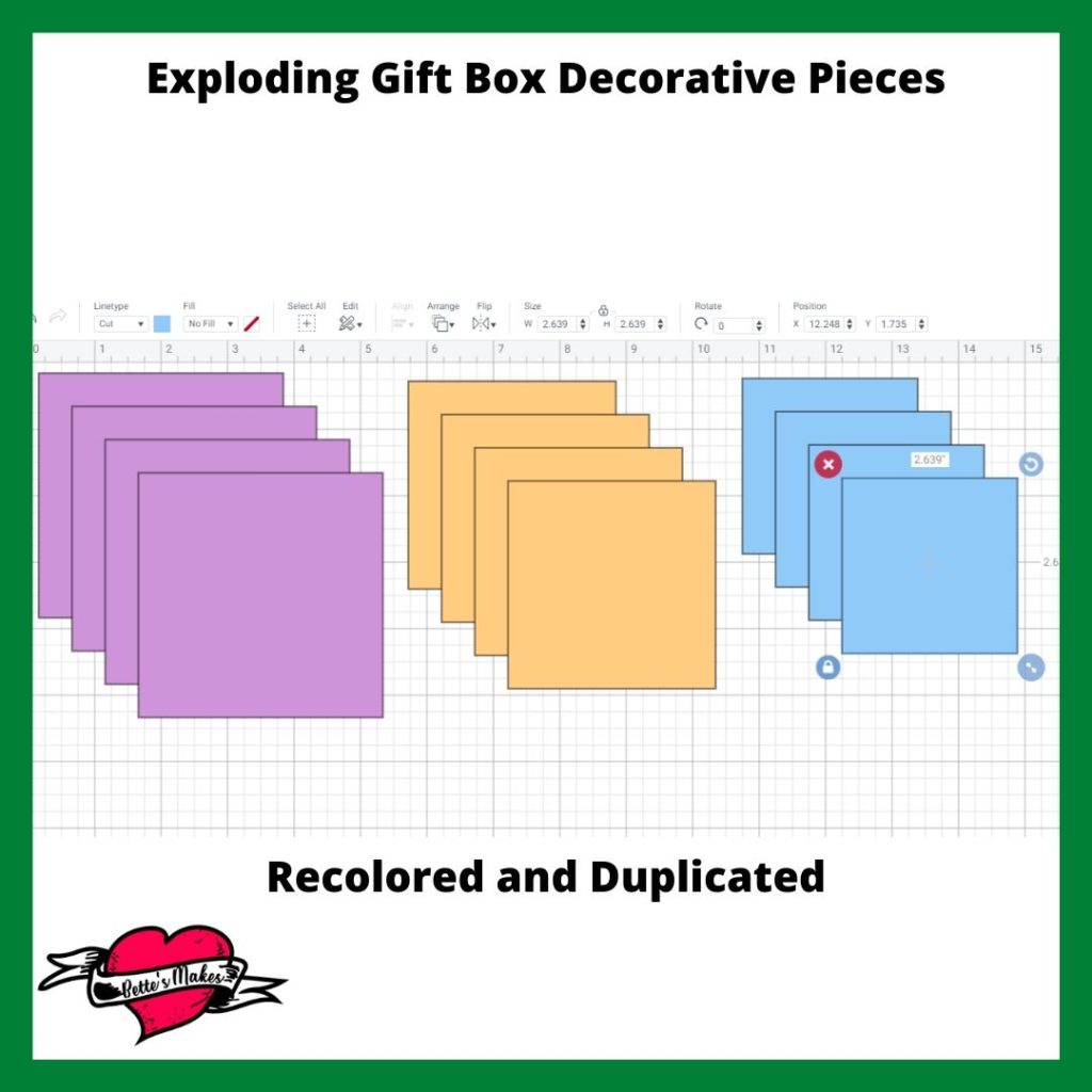 Exploding Gift Box Decorative Pieces