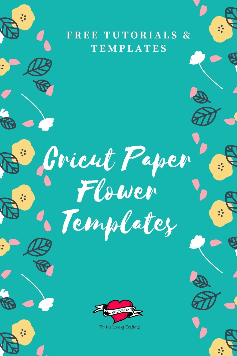 Download Free Cricut Paper Flower Templates Bettes Makes PSD Mockup Templates